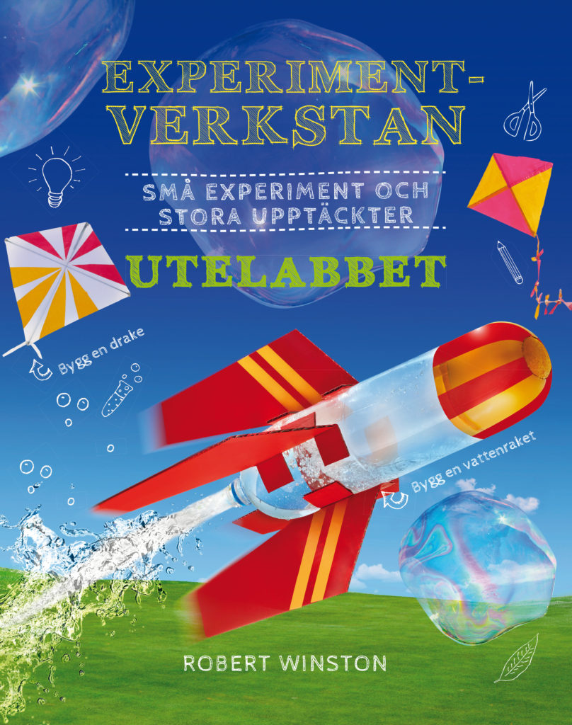 En raket flyger omkring utomhus.