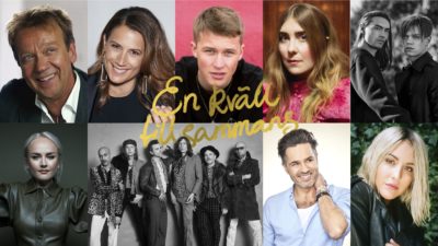 Ett collage av många artister