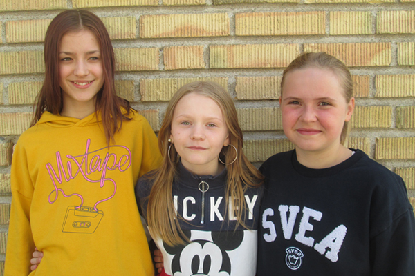 Joline Frohm, Vera Mårtensson och Amanda Bohman